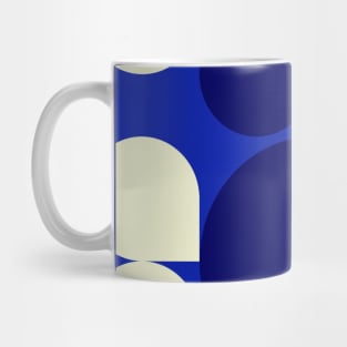 Blue geometric pattern design Mug